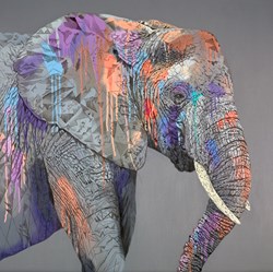 Time After Time by Stephen Ford - Original Painting on Board sized 35x35 inches. Available from Whitewall Galleries